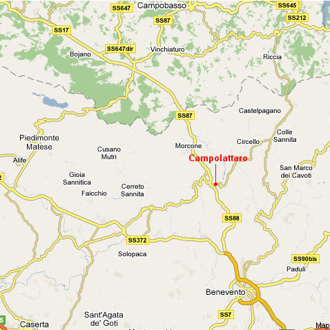 Cartina di Campolattaro